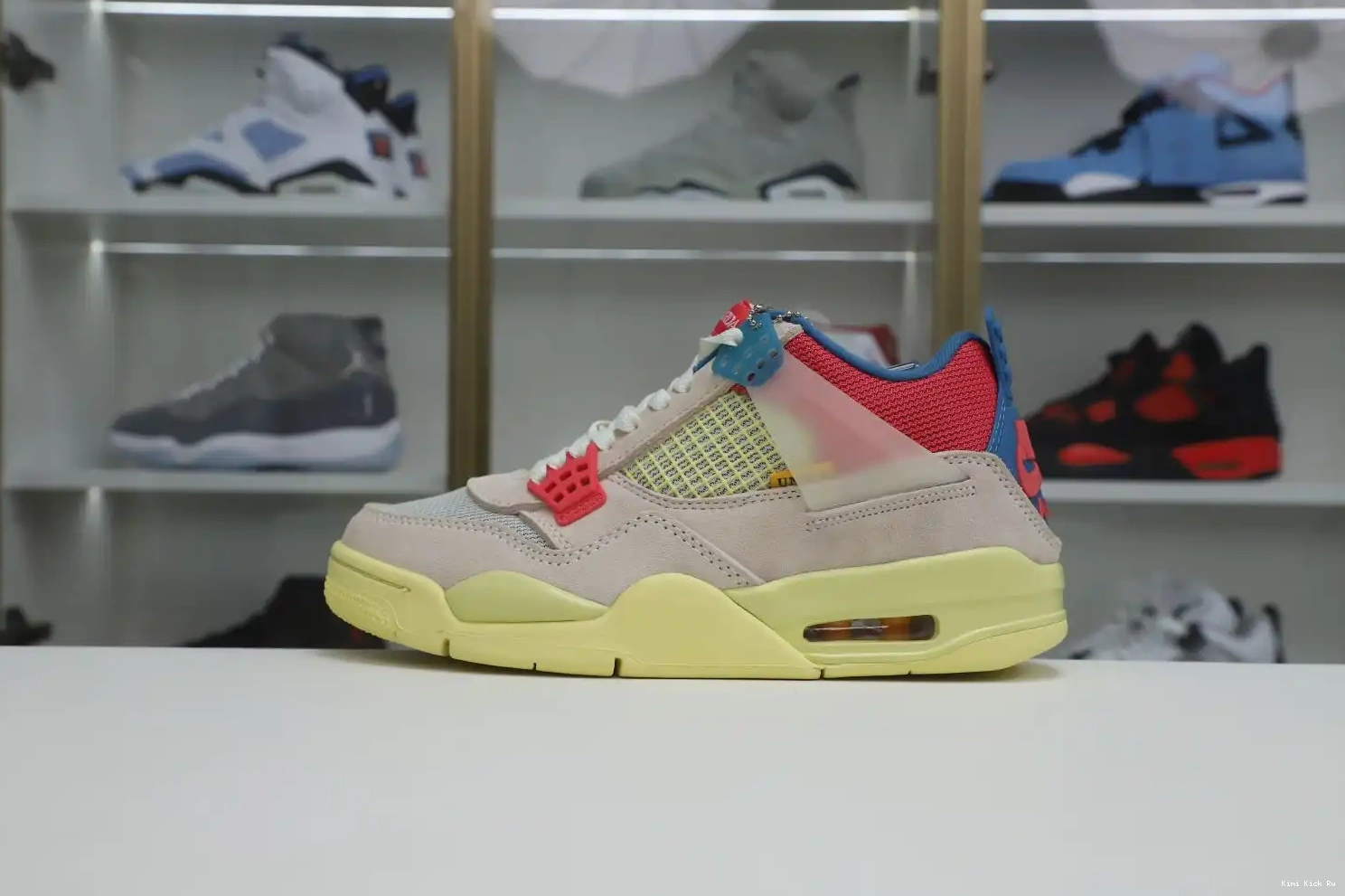 'GUAVA X UNION AIR ICE' JORDAN 4 LA RETRO Kimikick 0505